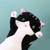 Long Cat Plush Pillow Soft Cat Hugging Pillow Stuffed Animal Pillow Cute Kitty Throw Pillow Gift for Boys Girls(90cm/35.43inch,Black view 2
