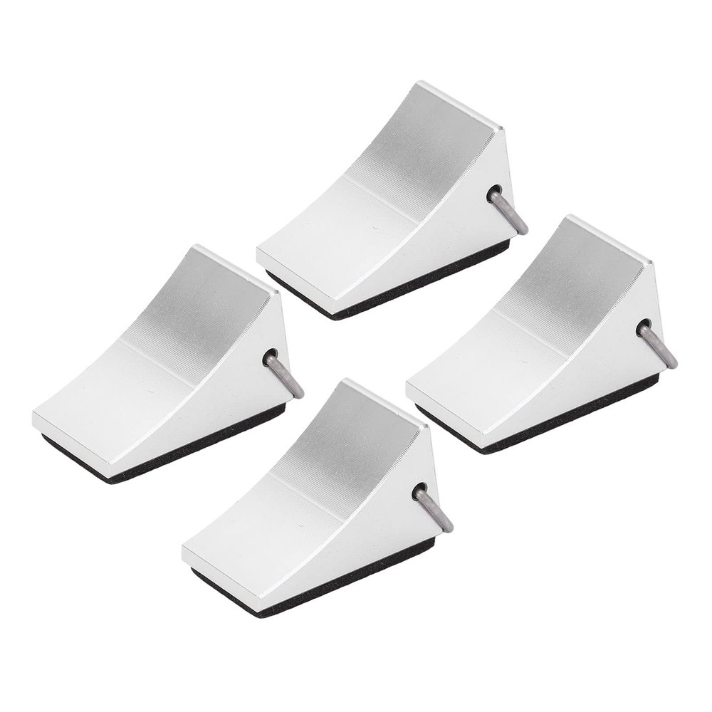 Alomejor RC Wheel Chock, Non-Slip Aluminum Alloy Compact Wheel Chock Set for RC Racing Storage Garage Maintenance Enthusiasts