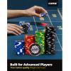 Comie Clay Poker Chips,400PCS 14 Gram Chip Set with Deluxe Travel Case, Numbered Chips,Poker for Texas Holdem Blackjack Gambling view 4