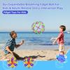 AGSIXZLAN 2Pcs Colorful Sphere Collapsible Expandable Magic Breathing Expanding Balls Toy for Toddlers Kids 2 3 4 +Year Old Boys Girls,Sensory Fidget Stress Balls Toy for Autism, Anxiety,Yoga -ADHD view 3