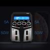 Xiangtat T100 5A 2X50W Dual Balance Charger 100W AC100-240V with XT60 Plug for 2-4S LiPo/LiIon/Life/LiHV Battery RC Car Boat FPV Racing view 4