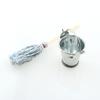 Mini Cleaning SetFloor Mop with Galvanized Bucket TAODAN 1Set Miniature 1:12 Scale Fairy Garden Furniture Retro Vintage Mop with Bucket Dollhouse Miniature Doll Furniture Accessories Gifts view 4