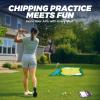 TOY Life Chipping Golf Practice Mats Golf Game Training Mat Indoor Outdoor Games for Adults Family Kids Outdoor Play Equipment Stick Chip Golf Set Backyard Game(Patented) view 2