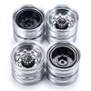 4PCS 1/14th RC Trailer Wheels Aluminum Rear Hubs Upgrade for 1:14 RC Tamiya Tractor Trailer Car (4PCS) view 4
