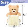 Hopearl Peek A Boo Bear with Security Blanket Interactive Repeats What You Say Plush Teddy Bear Toy Musical Singing Talking Stuffed Animal Adorable Electric Animate Birthday Festival, Beige, 11'' view 2