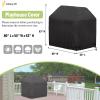 Iceberg Elf Large Outdoor playhouse covers waterproof, 80" L x 55" W x 63" H Sun Protection dust, 420D Heavy Duty Oxford Fabric,Large playhouse cover,Black view 2