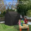 Iceberg Elf Large Outdoor playhouse covers waterproof, 80" L x 55" W x 63" H Sun Protection dust, 420D Heavy Duty Oxford Fabric,Large playhouse cover,Black view 4