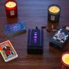 BWTY Best wishes to you Tarot Cards Holder, Leather Tarot Card Case/Box, Suitable for Standard Size Tarot Cards (2.75in x 4.75in)-Moon Phase Design (Purple) view 3