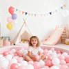 GOGOSO Ball Pit Balls for Toddles Kids Plastic Ballpits Accessories Crush Proof Durable Fun Shape Play Baby Bath Toys,2.15inch 100count Pear Red+Pink+White view 4