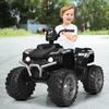OLAKIDS 12V Kids Ride On ATV, 4 Wheeler Electric Vehicle for Toddlers, Battery Powered Motorized Quad Toy Car for Boys Girls with LED Lights, Music, Horn, High Low Speed, Soft Start (Black) view 2
