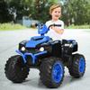 OLAKIDS 12V Kids Ride On ATV, 4 Wheeler Electric Vehicle for Toddlers, Battery Powered Motorized Quad Toy Car for Boys Girls with LED Lights, Music, Horn, High Low Speed, Soft Start (Blue) view 2