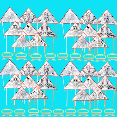 20 PCS DIY Color Filled Kite for Adults Kite Making Kit Bulk, Painting Kites for Adults Decorating Colorful Life Kites Party Pack Extremely Easy to Fly for Beginners