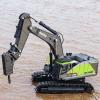 Gemini&Genius Drill Excavator Toy for Kids, 1:50 Scale Impact Hammer Excavator Construction Vehicle Toy, Demolition Machine-Tracked Driller, Engineering Car Great Toys and Gifts view 2