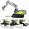 Gemini&Genius Drill Excavator Toy for Kids, 1:50 Scale Impact Hammer Excavator Construction Vehicle Toy, Demolition Machine-Tracked Driller, Engineering Car Great Toys and Gifts view 4