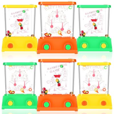 Lewtemi 32 Pcs Handheld Water Game Arcade Water Ring Mini Basketball Flower Toss Rings Fish Water Game 90s Toys Retro Pastime for Party Travel Stocking Without Water(Classic Style)