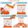 Lewtemi 32 Pcs Handheld Water Game Arcade Water Ring Mini Basketball Flower Toss Rings Fish Water Game 90s Toys Retro Pastime for Party Travel Stocking Without Water(Classic Style) view 3
