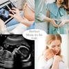 Dorunmo Sonogram Photo Gift for Grandparents Grandma Grandpa Daughter or Son. Keepsake Picture Gift Ultrasound Picture Gifts Pregnancy Announcement Daughter or Son. announcement Jewelry for First Time Moms New Mom Jewelry view 2