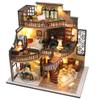 Kisoy DIY Miniature House Kit, Tiny House Building Kit with Furniture and LED Light for Adults and Teens, DIY Mini House Craft Kit, Decorations/Gifts for Family and Friends (Dream Building Pavilion) view 1
