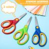 Chumia 99 Pack Kids Scissors Bulk 5.5 Inch Student Children Safety Scissors Rounded Tip with Comfort Grip for School and Classrooms Supplies Essentials view 2