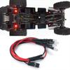 1/24th RC Chassis Body Lamp Red LED Lights Upgrade for 1:24 Axial SCX24 AXI00005 Gladiator RC Crawler Truck Car view 1