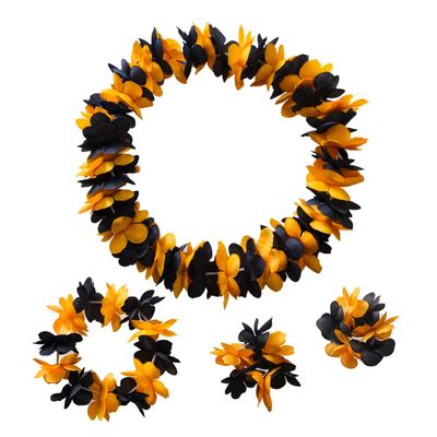 BESTOYARD Artificial Flowers 4 Pcs Seaside Resort Wristband Optional Headband