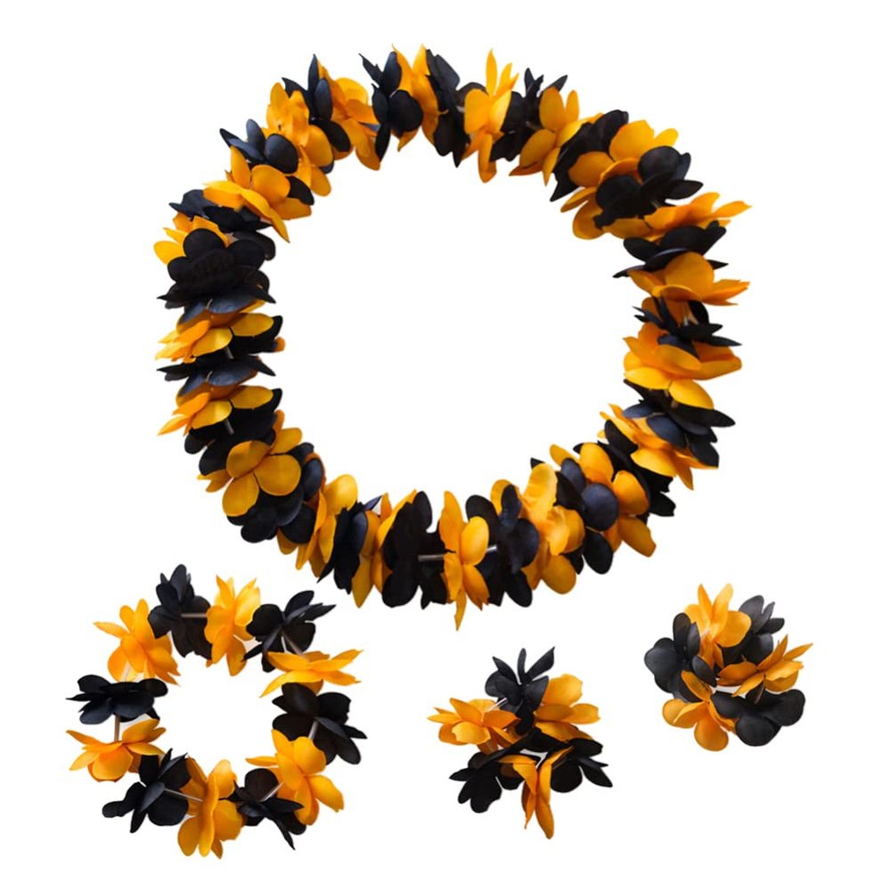 BESTOYARD Artificial Flowers 4 Pcs Seaside Resort Wristband Optional Headband