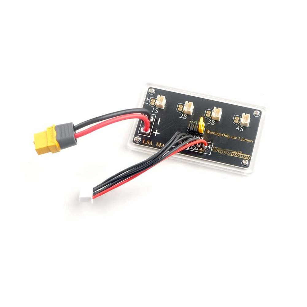 HAPPYMODEL 1s Series Lipos Balance Charging Board 1.5A Max with XT60 Plug Connector