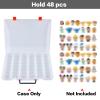 Display Case Compatible with Disney Doorables Collectible Mini Figures/ for MGA Entertainment Miniverse. Toys Storage Organizer Container for Multi Peek/ for Village Peek Characters (Box Only)--White view 2