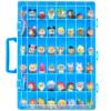 Display Case Compatible with Disney Doorables Collectible Mini Figures/ for MGA Entertainment Miniverse. Toys Storage Organizer Container for Multi Peek/ for Village Peek Characters (Box Only)- Blue view 1