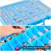 Display Case Compatible with Disney Doorables Collectible Mini Figures/ for MGA Entertainment Miniverse. Toys Storage Organizer Container for Multi Peek/ for Village Peek Characters (Box Only)- Blue view 4