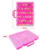 Xuerdon Display Case Compatible with Disney Doorables Collectible Mini Figures/for MGA Entertainment Miniverse. Toys Storage Organizer for Multi Peek/for Village Peek Characters (Box Only)- Rose Red view 4