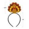 Multicolor Turkey Paper & Foil Headbands, Perfect For Family Gatherings, Thanksgiving Fun & Festivities, 10" x 5.37", Pack of 1 view 2