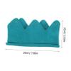 PRETYZOOM Cute Crown Knitted Hat Girls Toddler Boys Hat Soft Warm for Newborn to Kids Blue view 2