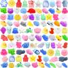 100Pcs Mochi Squishy Toy Individually Wrapped Squishy Toys for Kids Party Favors, Kawaii Squishies Animals Stress Relief Toy for Boys Girls Birthday Gift, Classroom Prizes, Christmas Goodie Bag view 1
