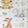 Baby Safari Animals Baby Boy Room Curtain Nursery Curtains Window Curtains (Pair of - 51" x 63") view 2