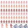 Gawertoy 240 PCS Mini Plastic Babies Dolls, 1 Inch Small King Cake Baby Figures Plastic Tiny Babies Figurines for Baby Shower Party Favors Ice Cube Game Party Decorations view 1