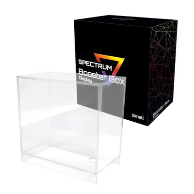 BCW Spectrum Small Booster Box Display Case | Pokemon Booster Box | Crystal Clear UV-Protective Acrylic Display Case | Raised Base with Slide-Out Floor | Pokemon Card Display Booster Box