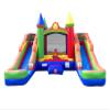 Crossover Rainbow Double Water Slide Bounce House Combo, 16.5 x 15 x 11 Foot, PVC Vinyl Inflatable Bouncy House for Kids, Wet or Dry Slides, with Stakes and Storage Bag, Blower not Included view 1