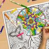 Stuff2Color Giant Coloring Poster Mandala Madness for Kids and Adults - Great for Family Time, Girls, Boys, Arts and Crafts, Adults, Care Facilities, Schools and Group Activities (5 Pack) view 2