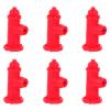 Toyvian Small Fire Hydrant Decor DIY Landscape Model Simulated Traffic Sign Miniature Firefighter Statue for Dollhouse and Garden Decoration view 1