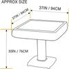 144Tiles 44mm   Folding Automatic Mahjong Table with 4 Drawers & 2 Sets of 44mm No Number Chinese / Philippine Tiles ( Blue & Green) Not Fit 166 American Mahjong& 1 Hard Table Cover view 4