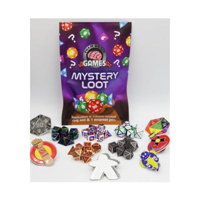 Foam Brain Games Mystery Loot - Mini Dice Set and Metal Pin (7)