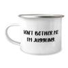 Juggling For Friends, Don't Bother Me, I'm Juggling, Sarcasm Juggling 12oz Camper Mug, From view 1