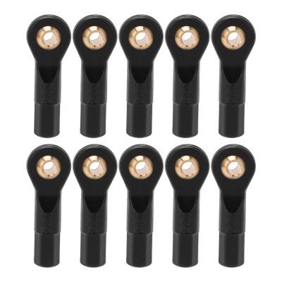 Alomejor 10pcs Rc Tie Rod End Adjustable Rc Ball Linkage Rod End Set 2.5mm Aperture Servo Links Tie Rod Set for 1/10 Rc Car