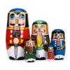Bgraamiens 5pcs Russian Nesting Dolls Wooden Gift Birthday Gifts Handmade Painted Walnut Gaurdian Matryoshka Nesting Dolls Decorations (Walnut Gaurdian) view 1