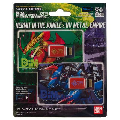 Bandai Namco - Digimon - Vital Hero DIM Card Pack (Hermit in The Jungle & Nu Metal Empire)