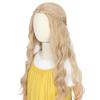 Koonfan Long Wavy Blonde Cosplay Wig for Girls Halloween Costume Party Long Wavy Wigs view 4