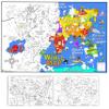 2 XL Giant Coloring Page maps of USA and World Poster Activities for Kids (42x60) Young N Refined view 1