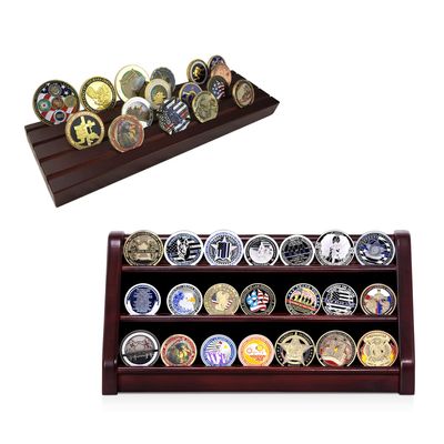 ASmileIndeep 4 Row Challenge Coin Holder & 3 Row Challenge Coin Display