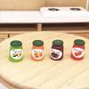SXFSE Dollhouse Decoration Accessories, 1:12 Dollhouse Ornament 4 Pcs Simulation Kitchen Restaurant Jams view 2
